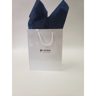 Full Color Printed Gloss Laminated Eurotote Bag (8"x4"x10")