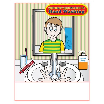 Hand Washing Imprintable Coloring and Activity Book