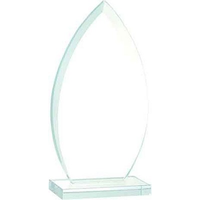 7 3/4" Oval Jade Glass Award