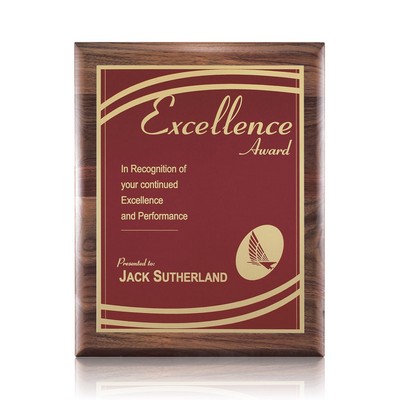 Sedgewick/Marietta Plaque - Walnut/Red 8"x10"