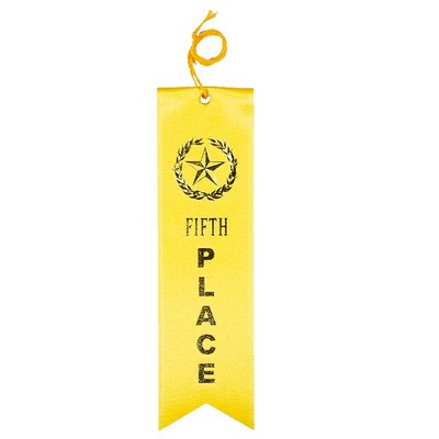 2"x8" 5TH Place Stock Carded Award Ribbon