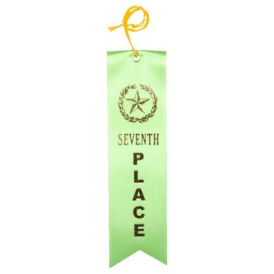 2"x8" 7TH Place Stock Carded Award Ribbon