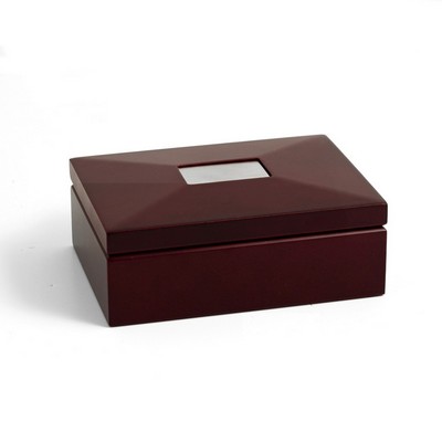 Deluxe Mahogany Jewelry Box w/Divider