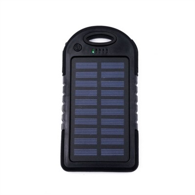 Popular 4000 mAH Solar Power Bank w/ Carabiner