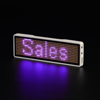 LED Name Tag Pink