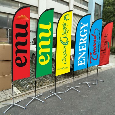 15' Double Side Sail Flags Banners