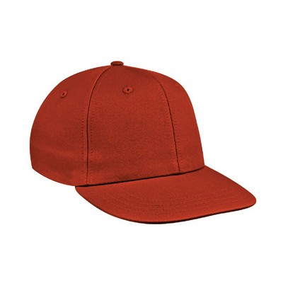 USA Made Pro Style Solid Twill Cap w/Eyelets and Hook & Loop Closure