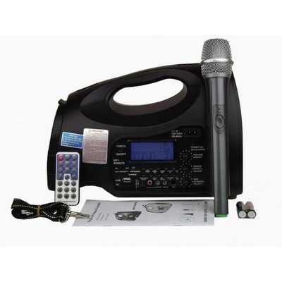 Hisonic® Rechargeable Portable PA System w/100 Channel UHF