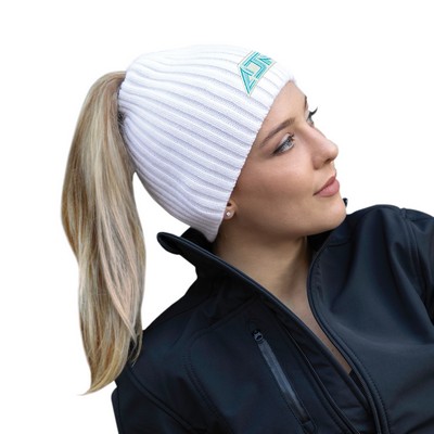 Toque w/Elasticized Ponytail Opening (Women's)