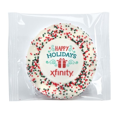 Custom Sugar Cookie w/ Holiday Sprinkles