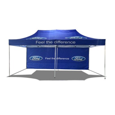 10'x20' Trade Show Tent With Back Full Wall