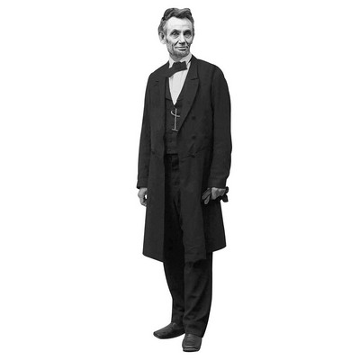 President Abraham Lincoln Without Hat Cardboard Cutout Stand Up| Standee Picture Poster Photo Print