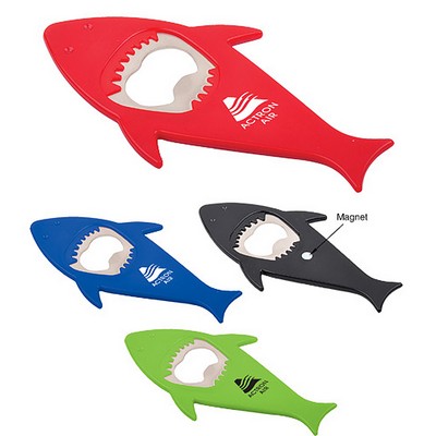 Shark Shaped Bottle Opener w/Magnet (Shorter Prod Time)