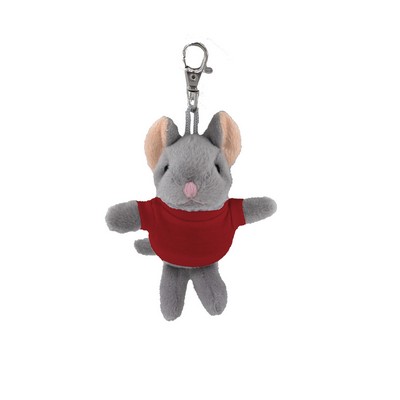 soft plush Mouse keychain with Tee