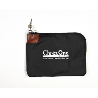 Locking Bank Deposit Bag (12"x 9")