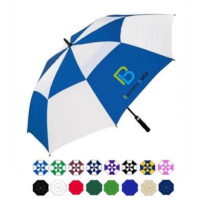 Wind-Vented Automatic Golf Umbrella (60" Arc)