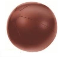 16" Inflatable Solid Brown Beach Ball