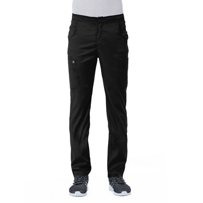 Maevn Matrix Men's Half Elastic Waistband Cargo Scrub Pants