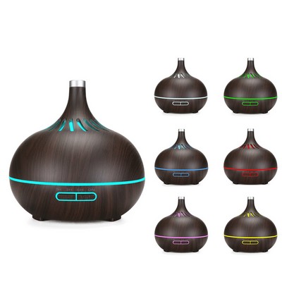 400ml Wood Grain Air Purifier Ultrasonic Aroma Oil Diffuser