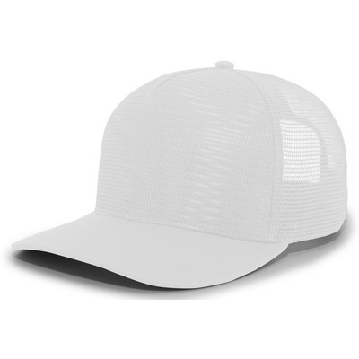 5-Panel Mesh Overlay Trucker Snapback