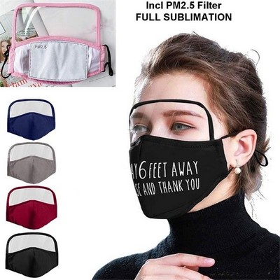 Customized Reusable Mask w/ Eye Goggles