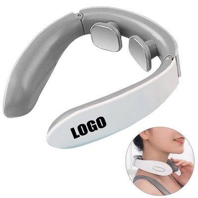 White Electric Pulse Neck Massager