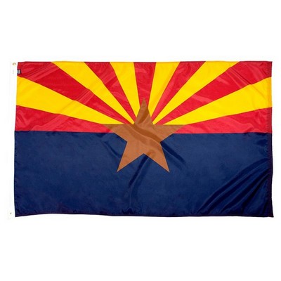 Arizona Indoor Parade Flag w/Fringe (3'x5')