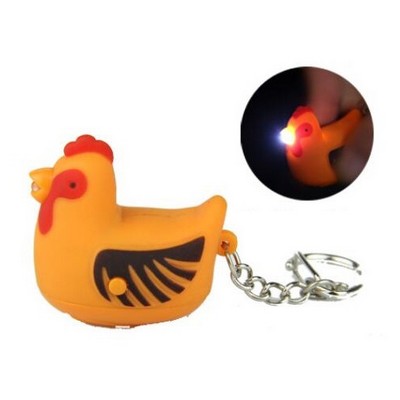 Rooster LED Sound Keychain