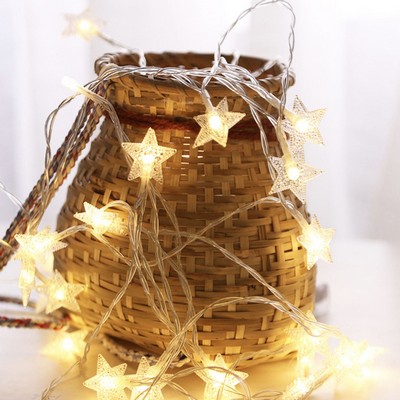 6M 40 Bulb Star String Lights