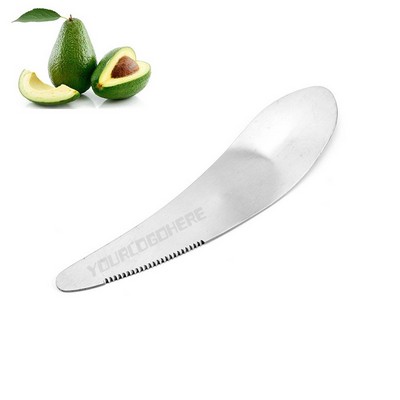 2 in 1 Stainless Steel Kiwi/Avocado Cutter with Dig Spoon