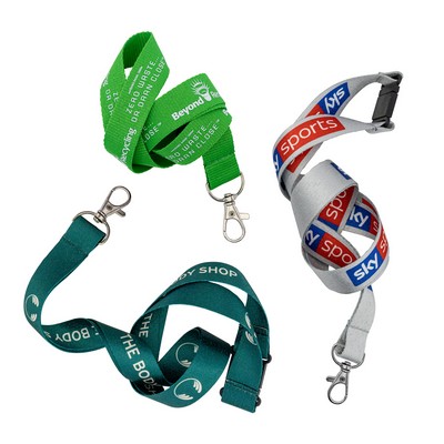 Lanyards Eco Recycled PET Full Color Sublimated (1")