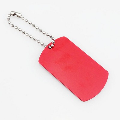 Aluminum Pet Dog Tag with Chain