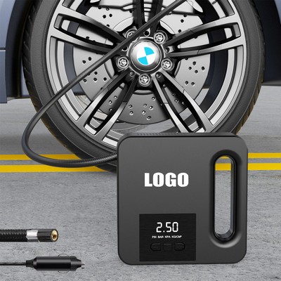 Square Portable Digital Tire Inflator Pump w/Handle