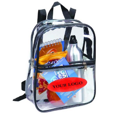 Clear backpack.