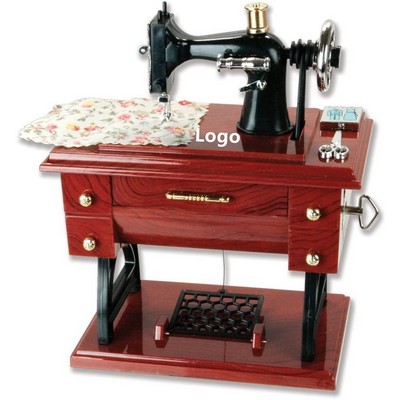 Vintage Mini Musical Box Sewing Machine Music Box