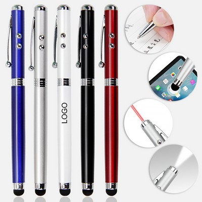 4-in-1 Multi-Function LED Stylus Ballpoint Pen