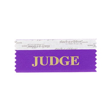 Judge Stk A Rbn Violet Ribbon Gold Imprint