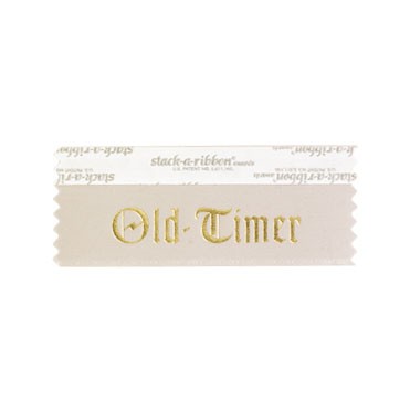 Old Timer Stk A Rbn Gray Ribbon Gold Imprint