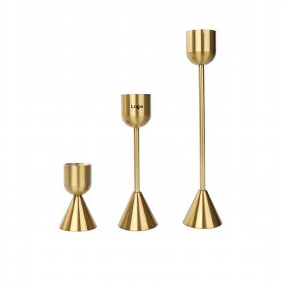 Metal Candlestick Holders Set of 3