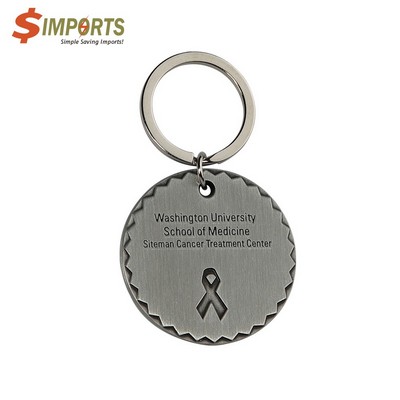 Brass Made Plating Key Chain (Simports)-1", 2.0mm