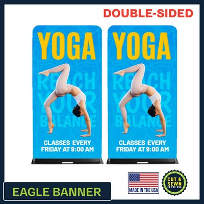 Eagle 48" W x 90" H | Double-Sided Graphic and Hardware Package - Made in the USA