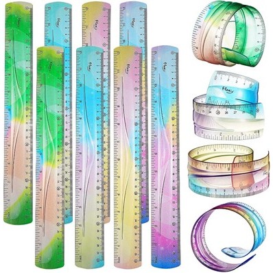 Colourful Translucent Flexible Ruler