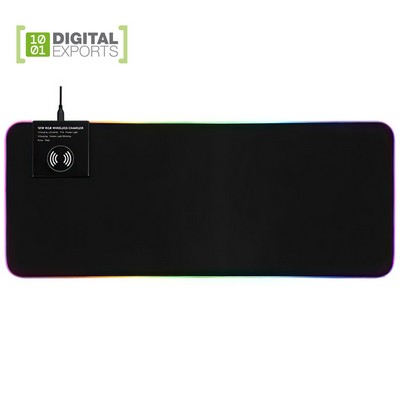 Custom Logo10W Fast Charging Wireless Charging Mouse Pad Mouse Pad Wireless Charger