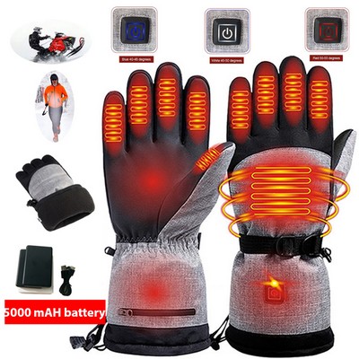 Waterproof Heated Electric Winter Gloves