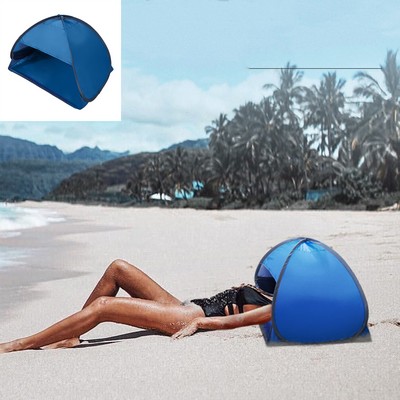 Silver Coated Cloth Beach Sun Shelters 190T Headset Tent #L