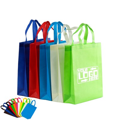 Non-Woven Shopping Tote Bag - Medium Size 15" H x 12" W x 4" D