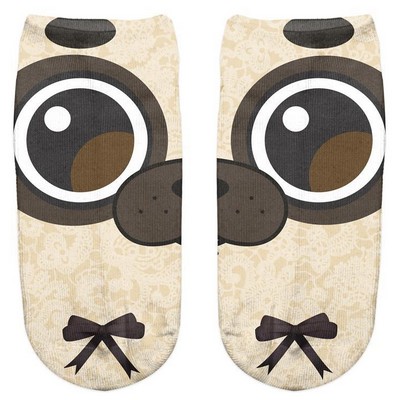 Low Cut Cartoon Unisex Short Socks - Dog