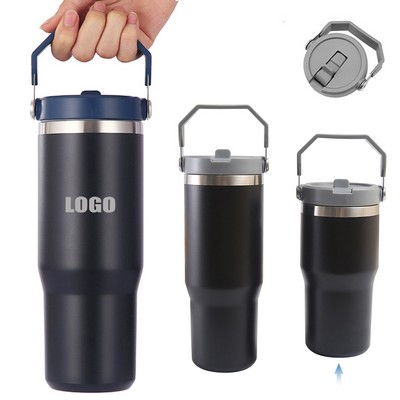 20oz Stainless Steel Cups Mug With Straw