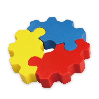 Custom Gear Puzzle Shaped Stress Ball