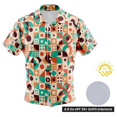 Full Sublimation Camp Shirt - UPF DriFit - Men's, Women's, Kids'